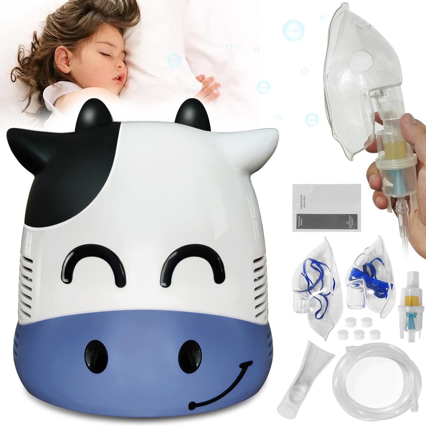 JICHAMOXY        Home Use Air Device for Kids with Accessories,Cow (FSA or HSA Eligible)