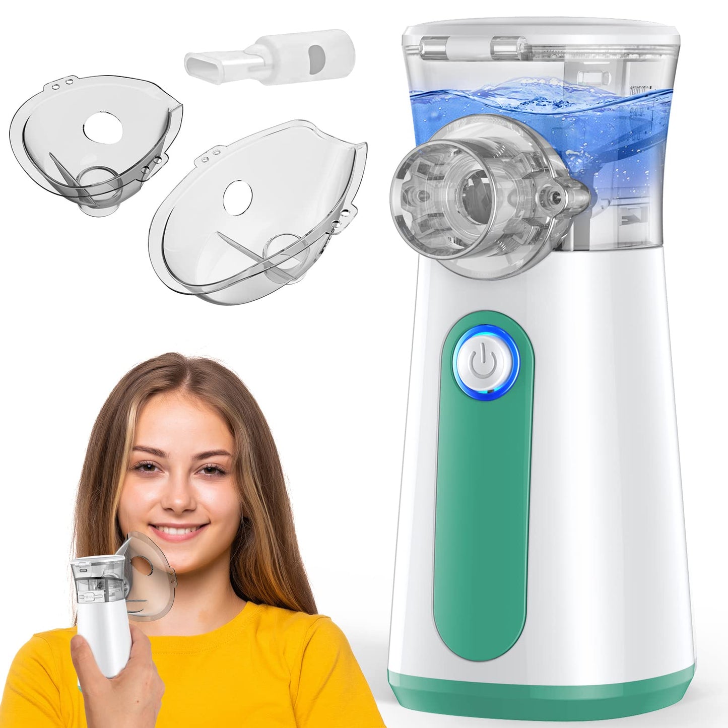 Getkitchy      Portable Nebulizer Machine for Kids and Adults: Compact Handheld Nebulizer Machines and Inhaler for Breathing Treatment