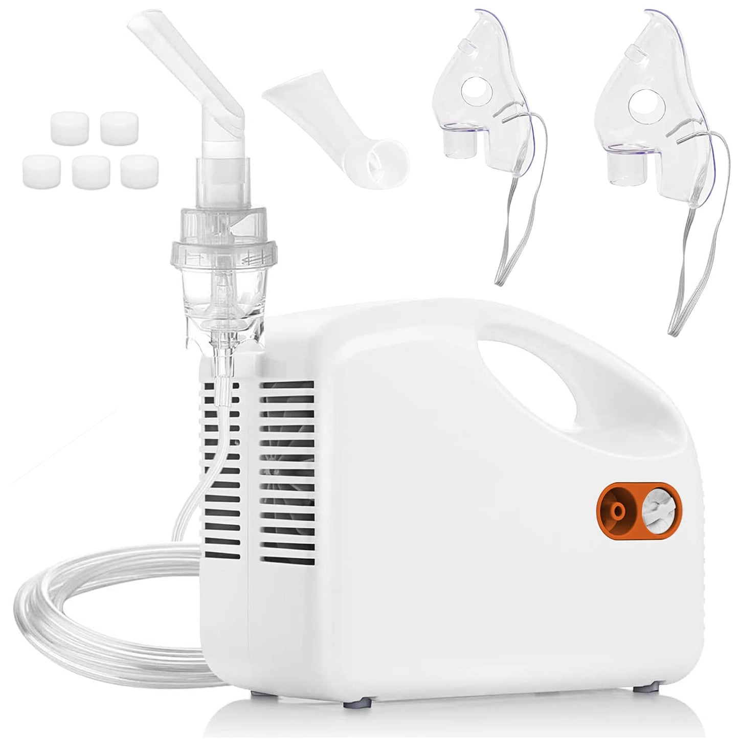 Accistella Nebulizer Machine, Direct Interface Nebulizer, Portable Compressor Nebulizer, Home Jet Nebulizer Personal Steam Inhaler for Adults & Kids