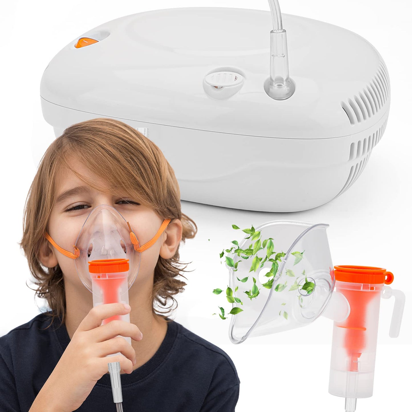 VCBB      Nebulizer Machine, Portable Jet Nebulizer for Breathing Issues, Steam Inhaler for Adults and Kids with a Set of Kits for Home Use, Travel