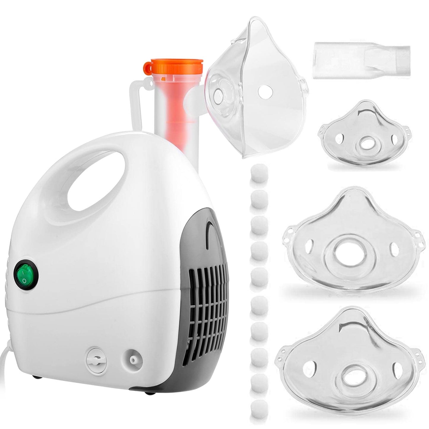 UNOSEKS      Nebulizer Machine with 1 Set of Kits for Breathing Problems, Adjustable Amount for Adults and Kids, Effective Nebulizer for Home use or Travel