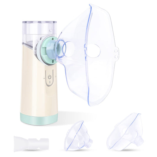 MTYLUIG      Portable Nebulizer Machine for Adults and Kids, Handheld Mesh Nebulizer of Cool Mist for Breathing Problems, Used at Home Office Travel