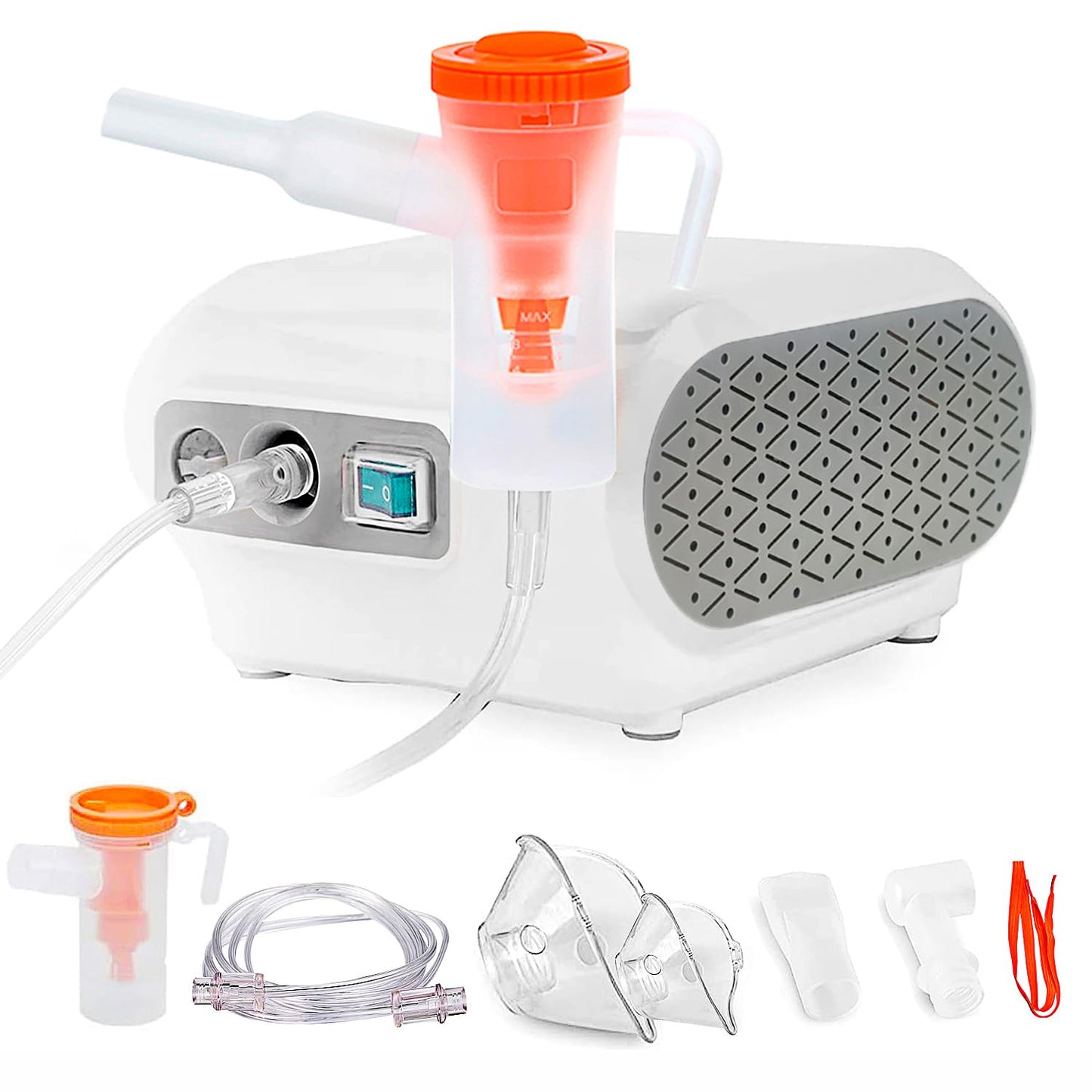 MGLIFMLY Nebulizer Machine Personal Compressor Nebuliser Portable Compressor System with Tubing Kits for Home Use