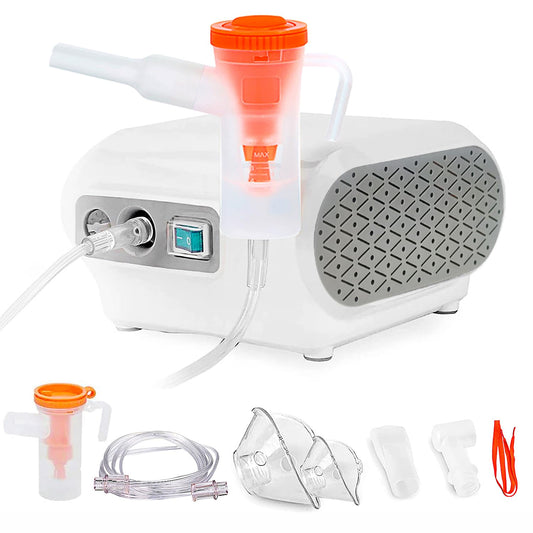 MGLIFMLY Nebulizer Machine Personal Compressor Nebuliser Portable Compressor System with Tubing Kits for Home Use