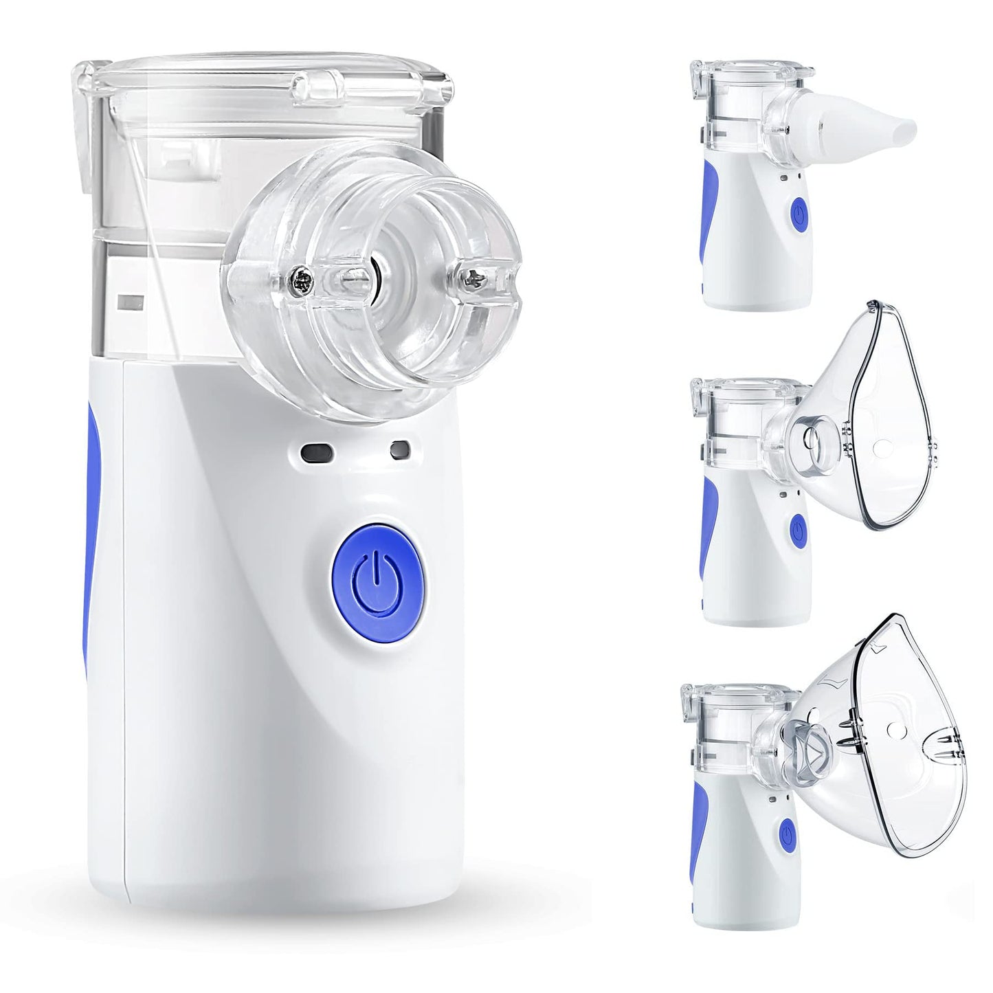 PUERUK Portable Nebulizer, Nebulizer Machine for Adults & Kids with Two Modes, Mini Steam Inhaler for Breathing Problems, Used Indoor and Outdoor