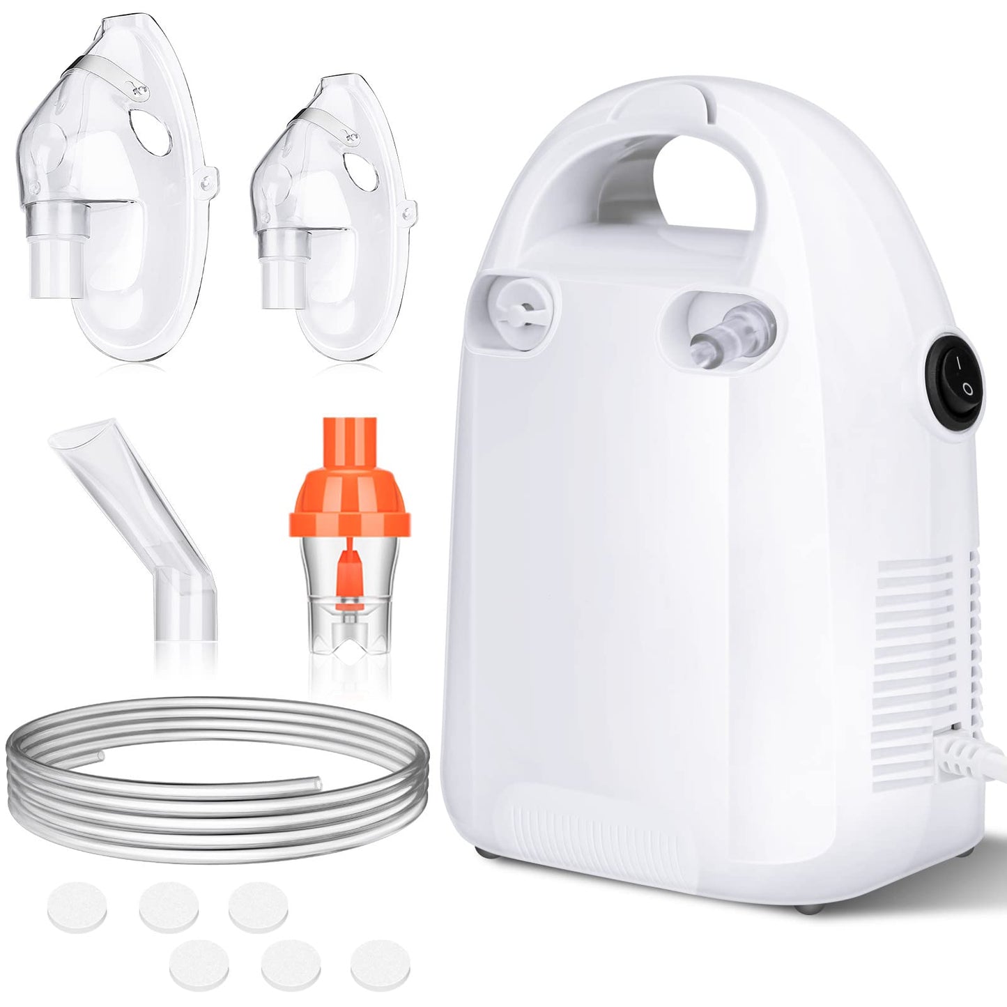 ZGjoib      Portable Nebulizer for Home and Travel Use - Handheld Mesh Machine with Strong, Cool Mist for Adults and Kids