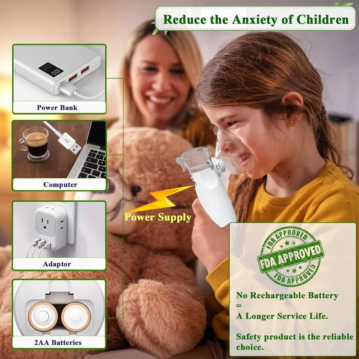 APOWUS Portable Nebulizer, Nebulizer Machine for Adults Kids, Mini Handheld Nebulizer Model:AP-02