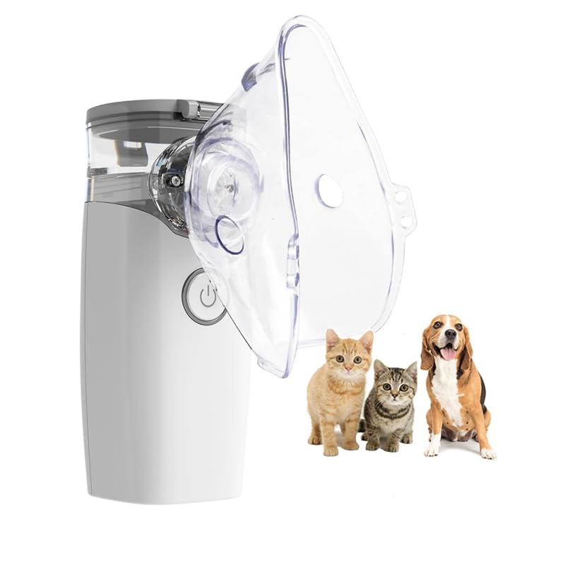 CONTEC NE-MO1 Nebulizer Machine for Veterinary, Portable Handheld Mesh Nebulizerof Cool Mist, Steam Inhaler for Travel or Home Daily Use for Breathing Problems, Used at Home,Outdoor,Animal use