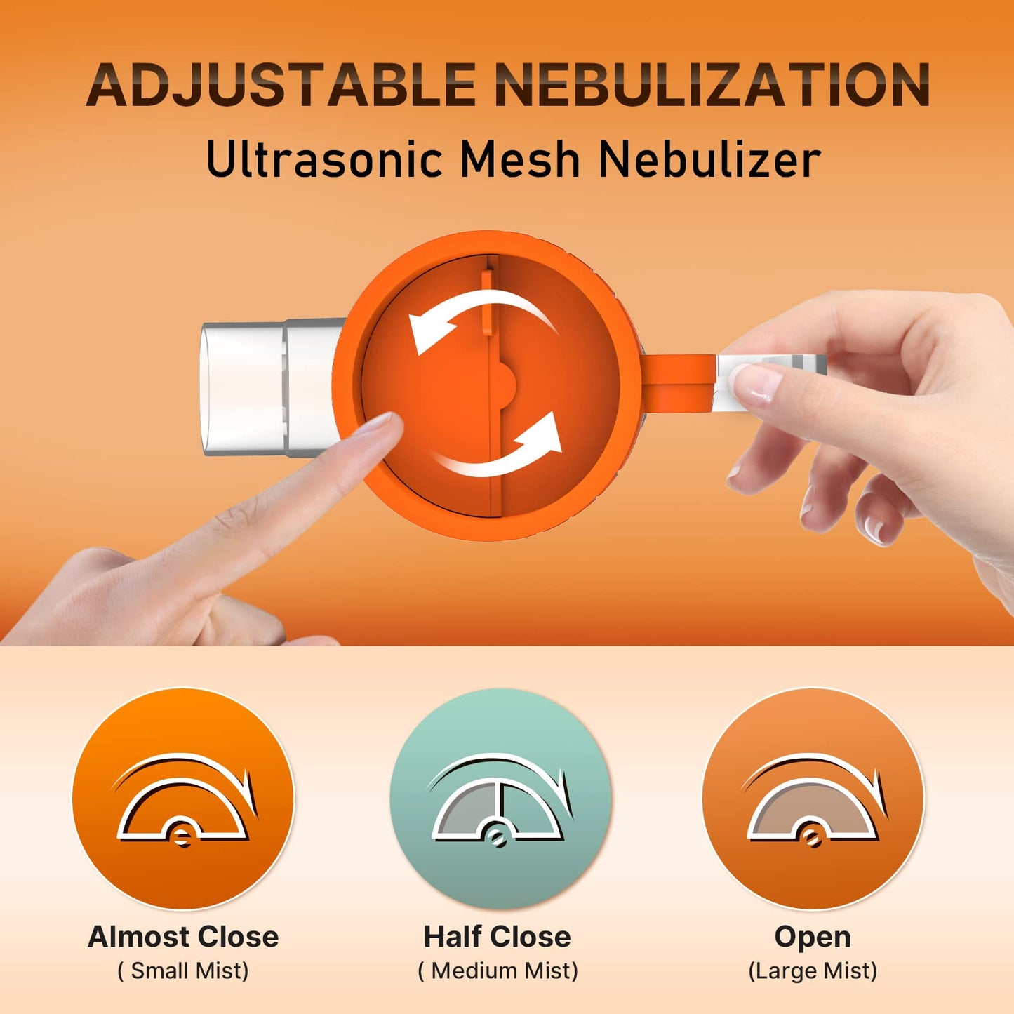 PANASHE Nebulizer Machine for Adults, Portable Nebulizer Machine for Kids, Compressor Nebulizer for Breathing Problems, Personal Steam Inhaler Cool Mist with Full Accessories for Home Travel,Light Gray