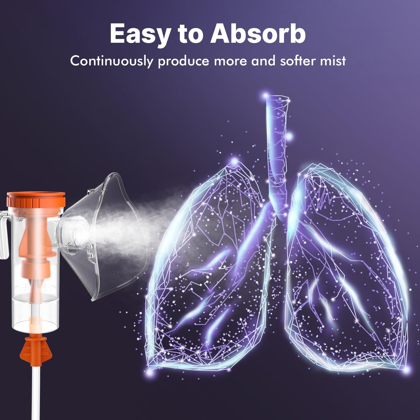 Mapoo Nebulizer - Breathing Machine Nebulizer, Personal Steam Inhaler Nebulizer Machine for Kids, Desktop Nebulizer Machine, Nebulizer Machine for Adults and Kids, Asthma Inhaler Nebulizador para Adulto