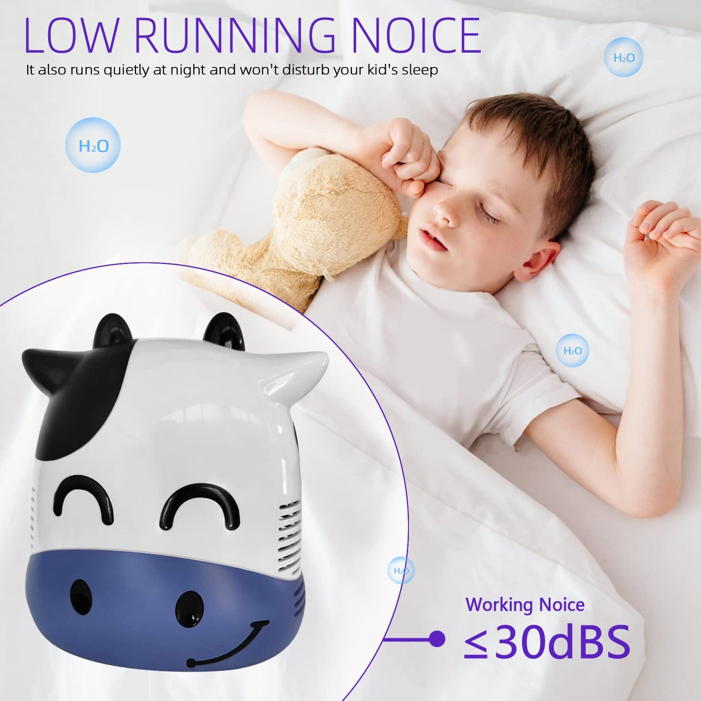 JICHAMOXY        Home Use Air Device for Kids with Accessories,Cow (FSA or HSA Eligible)