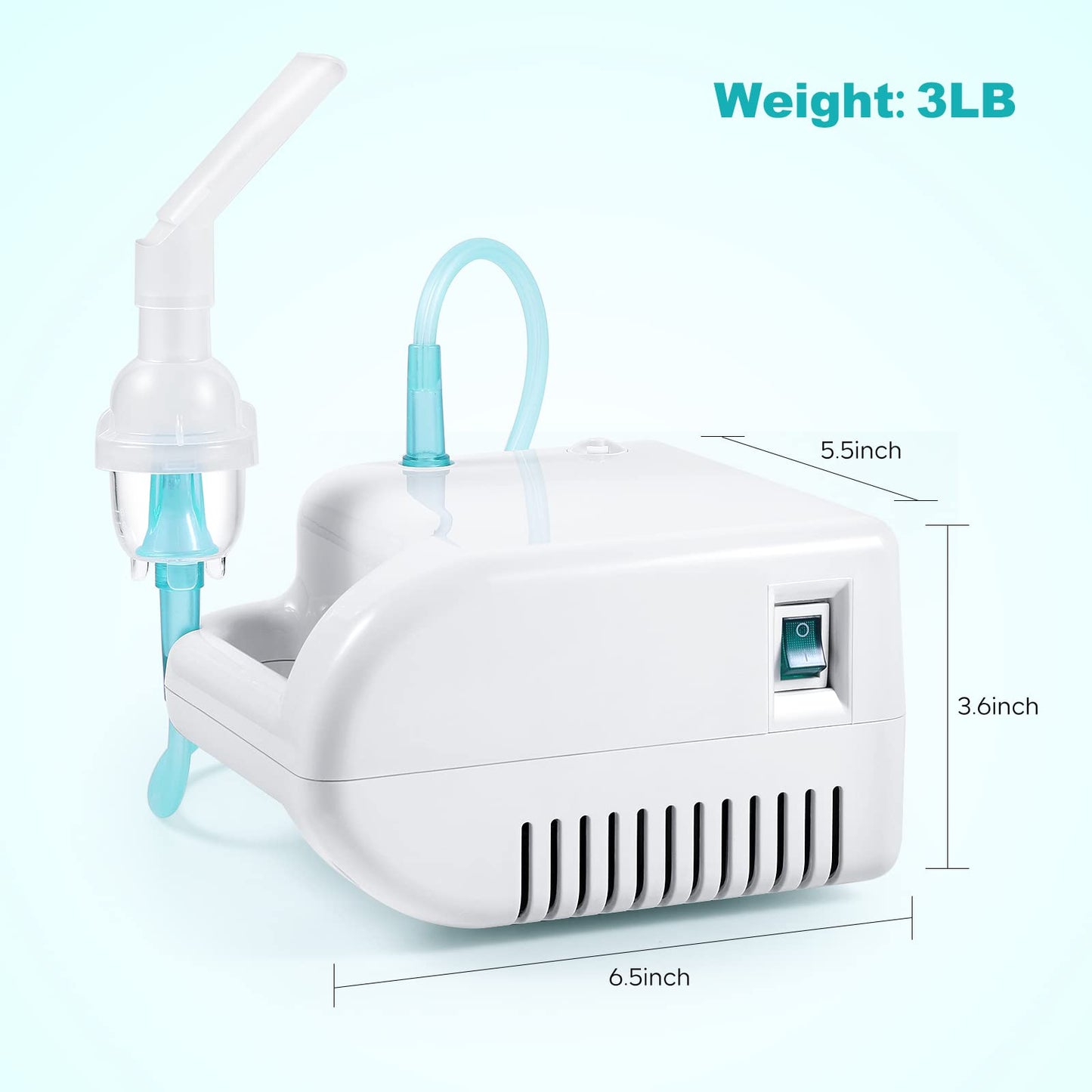 HORMRY Portable Nebulizer, Nebulizer Machine for Adults Kids with Mouthpiece Adults Chlid Masks