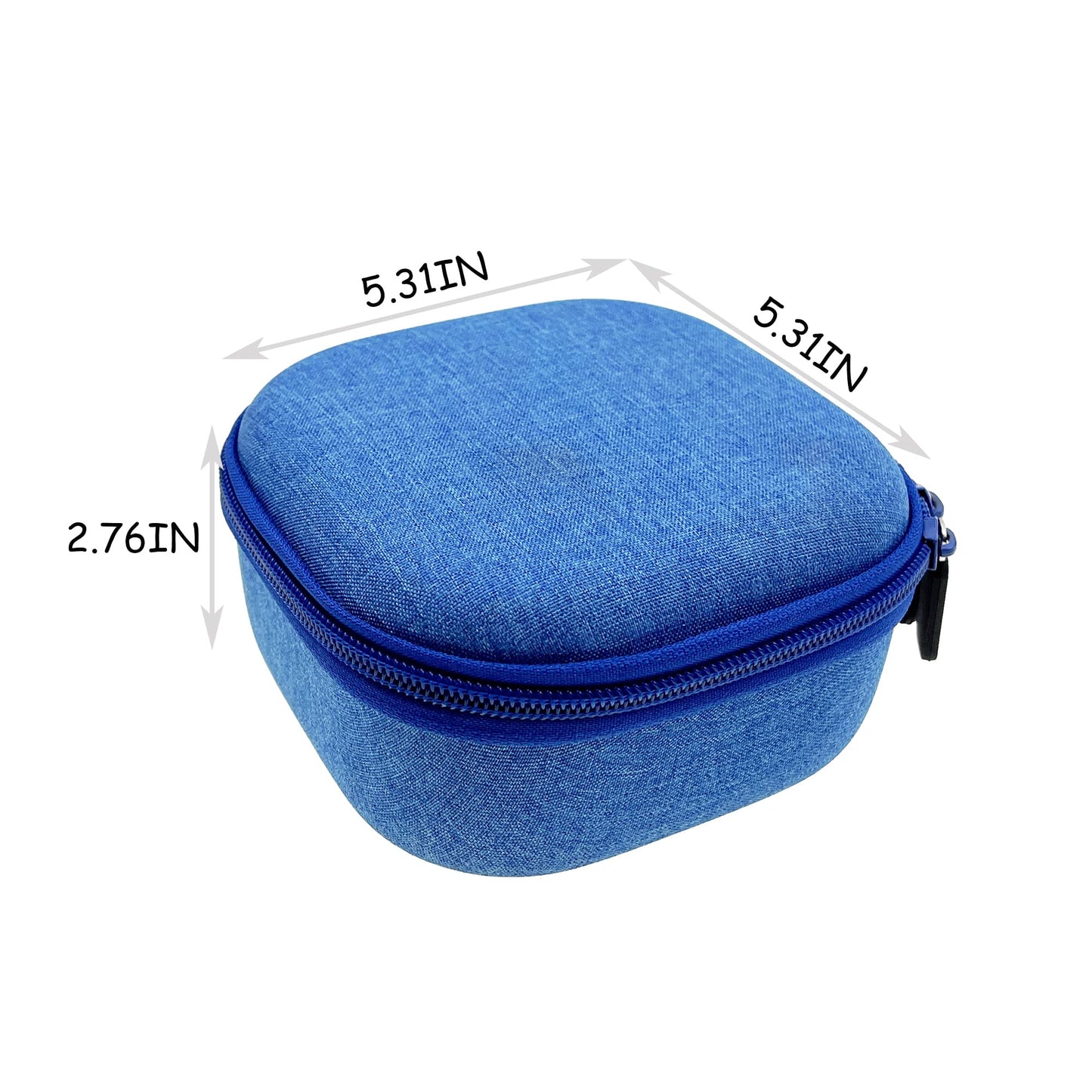 LeoTube Hard Travel Case Bag Compatible with Portable Handheld Inhaler Nebulizer Machine for Adults and Kids (Case Only) (Blue)