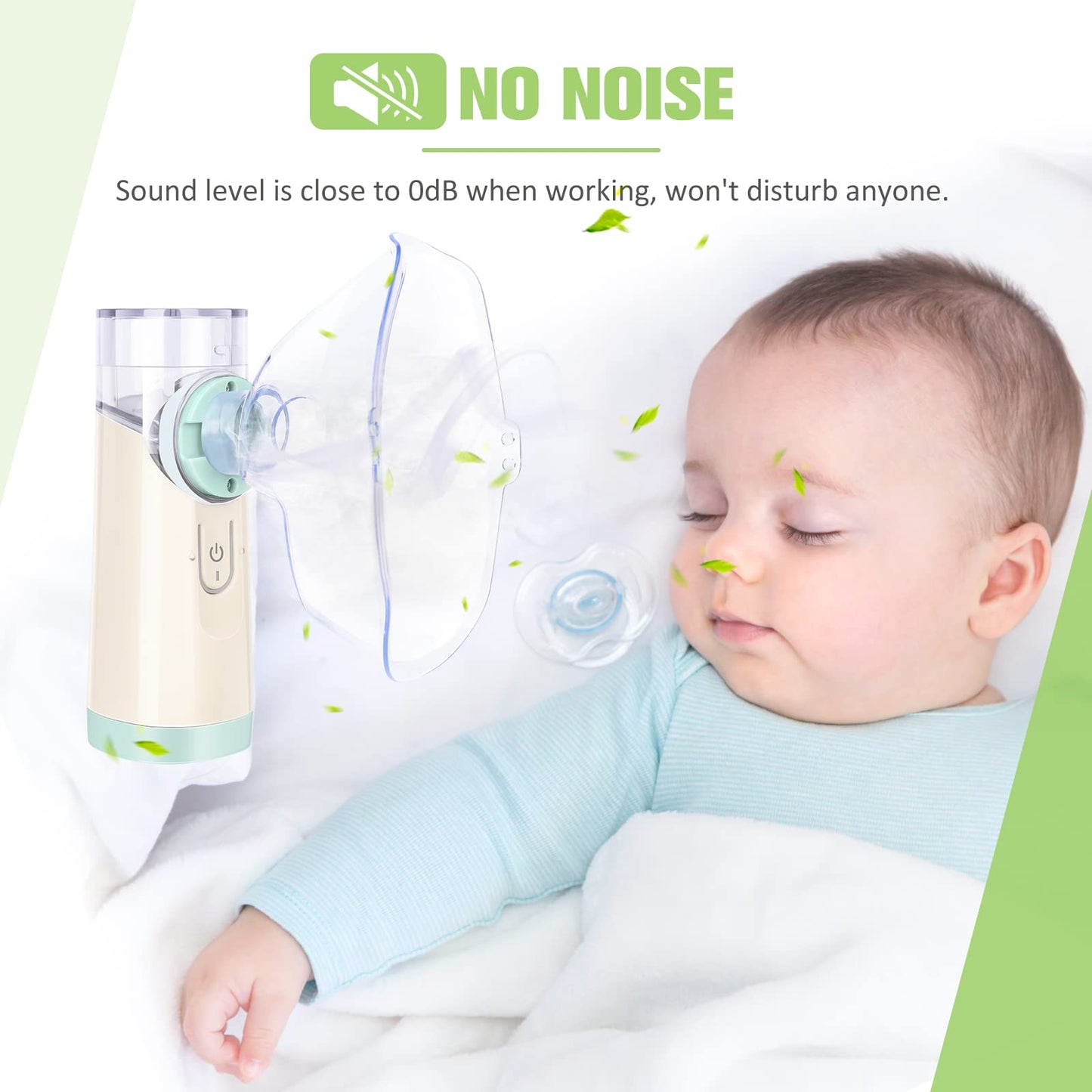 MTYLUIG      Portable Nebulizer Machine for Adults and Kids, Handheld Mesh Nebulizer of Cool Mist for Breathing Problems, Used at Home Office Travel