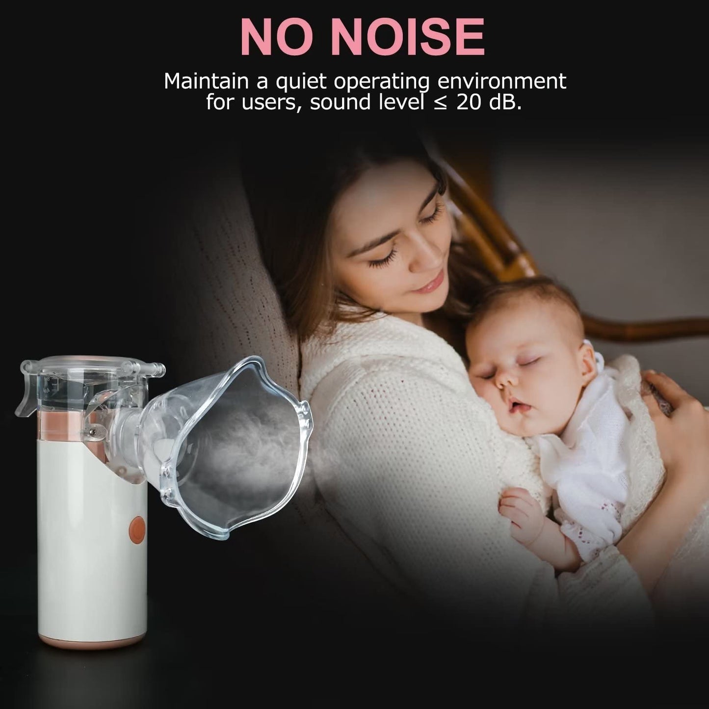 ASOMI      Portable Nebulizer, Rechargeable Nebulizer of Cool Mist, Nebulizer Machine for Adults & Kids, Ultrasonic Mesh Nebulizer with Two Working Modes, Nebulizer Machine with Pocket, Used Indoors and Outdoors