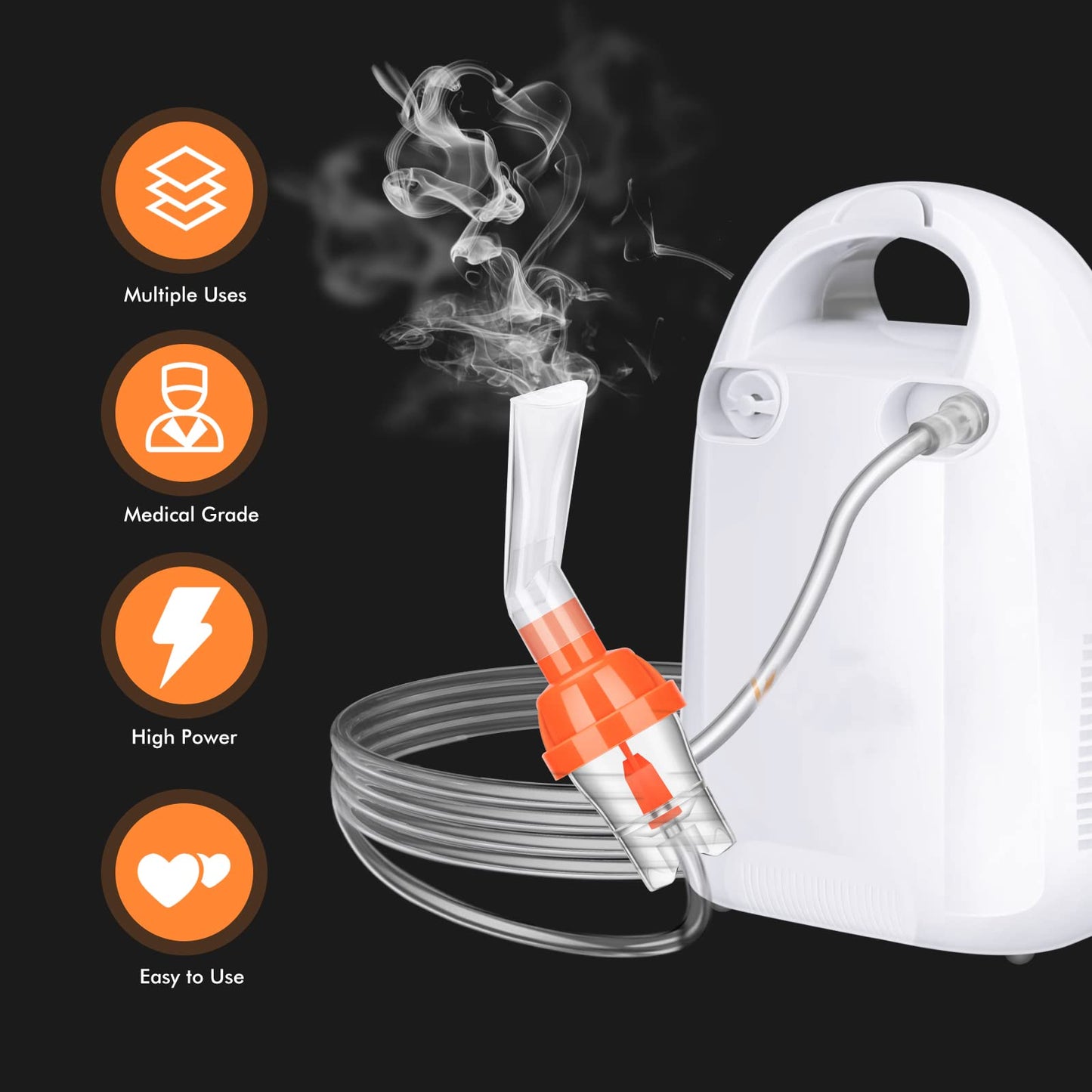 MTYLUIG      Nebulizer Machine for Adults and Baby Kids, Home Use Nebulizer Machine Nebulizer Machine with Mouthpiece for Home Travel Use