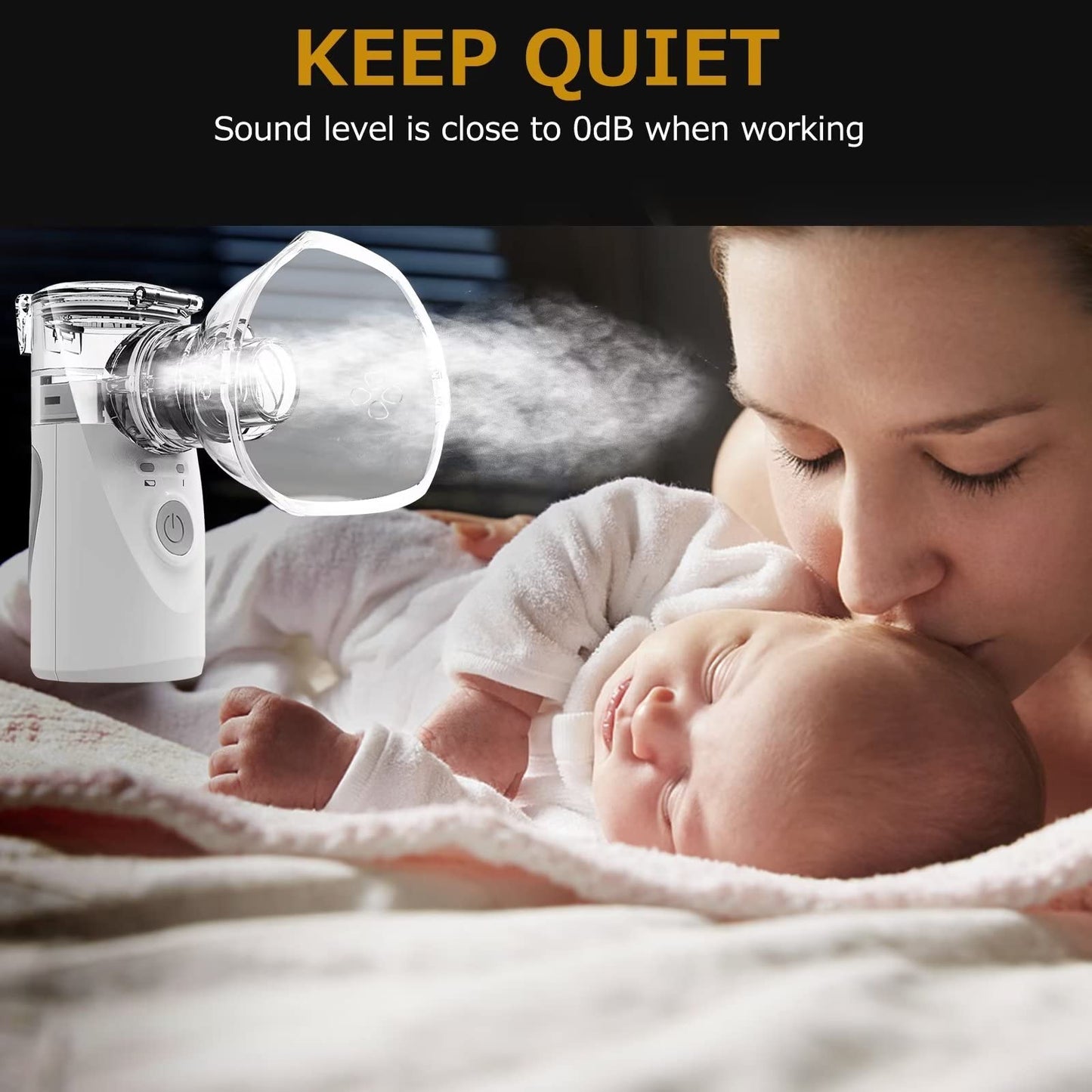 ASOMI	Portable Nebulizer, Nebulizer Machine for Adults and Kids, Battery-Operated Nebulizer of Cool Mist, Ultrasonic Mesh Nebulizer for Breathing Problems, Used at Home, Office, Travel