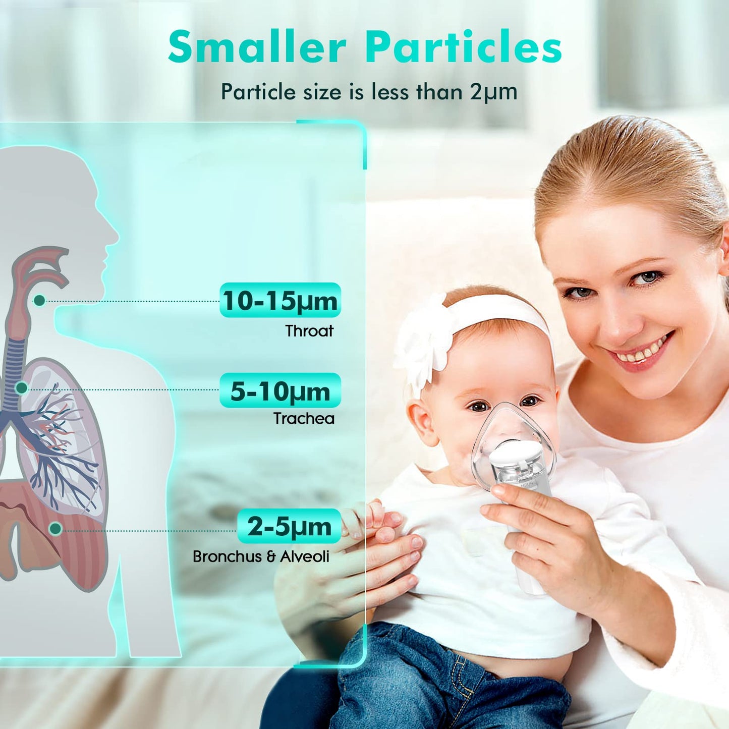 YORABI      Nebulizer Machine for Adults and Kids，Portable Nebulizer for Travel and Home Use with a Full Set Accessories,Cool Steam Inhalers for Breathing Problems