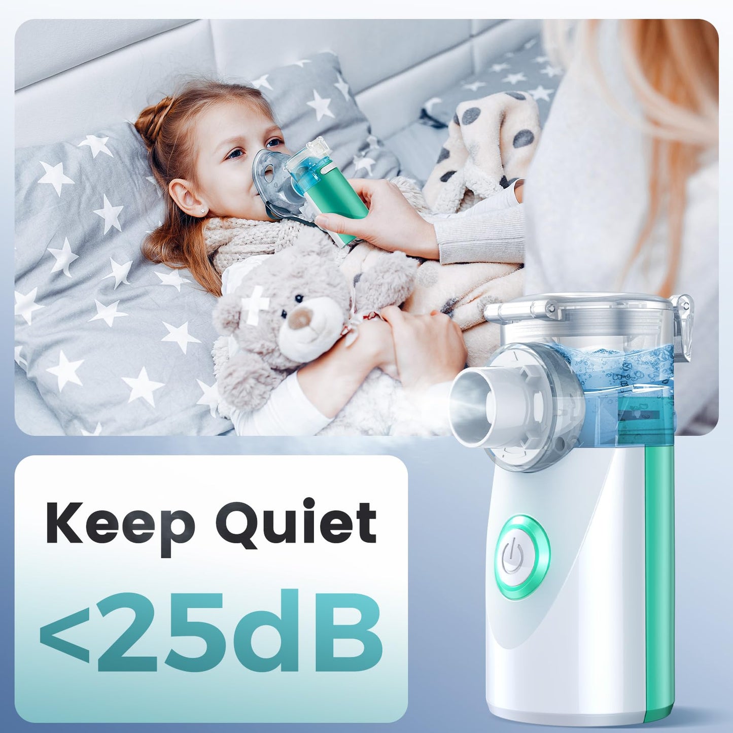 Dornvap Nebulizer - Nebulizer Machine for Adults and Kids, Portable and Handheld Mesh Nebulizer for Breathing Problems with 3 Masks, Ultrasonic Mesh Nebulizer