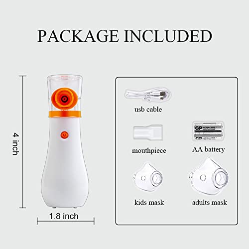 Sweluxe     Portable Nebulizer for Kids and Adults - 3 Speed Rates Handheld Steam Inhaler for Home and Travel Convenience