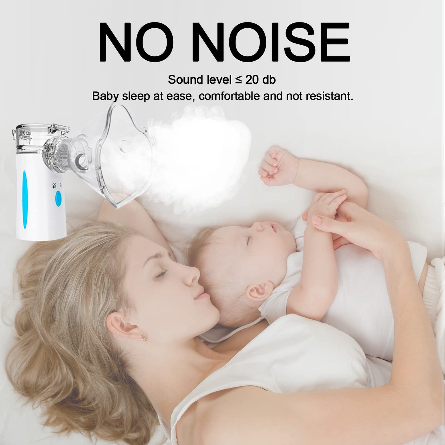 Naweti       Portable Nebulizer - Rechargeable Nebulizer Machine for Adults and Kids, Ultrasonic Mesh Nebulizer with Two Modes & Self-Cleaning Function for Breathing Problems, FSA and HSA Eligible