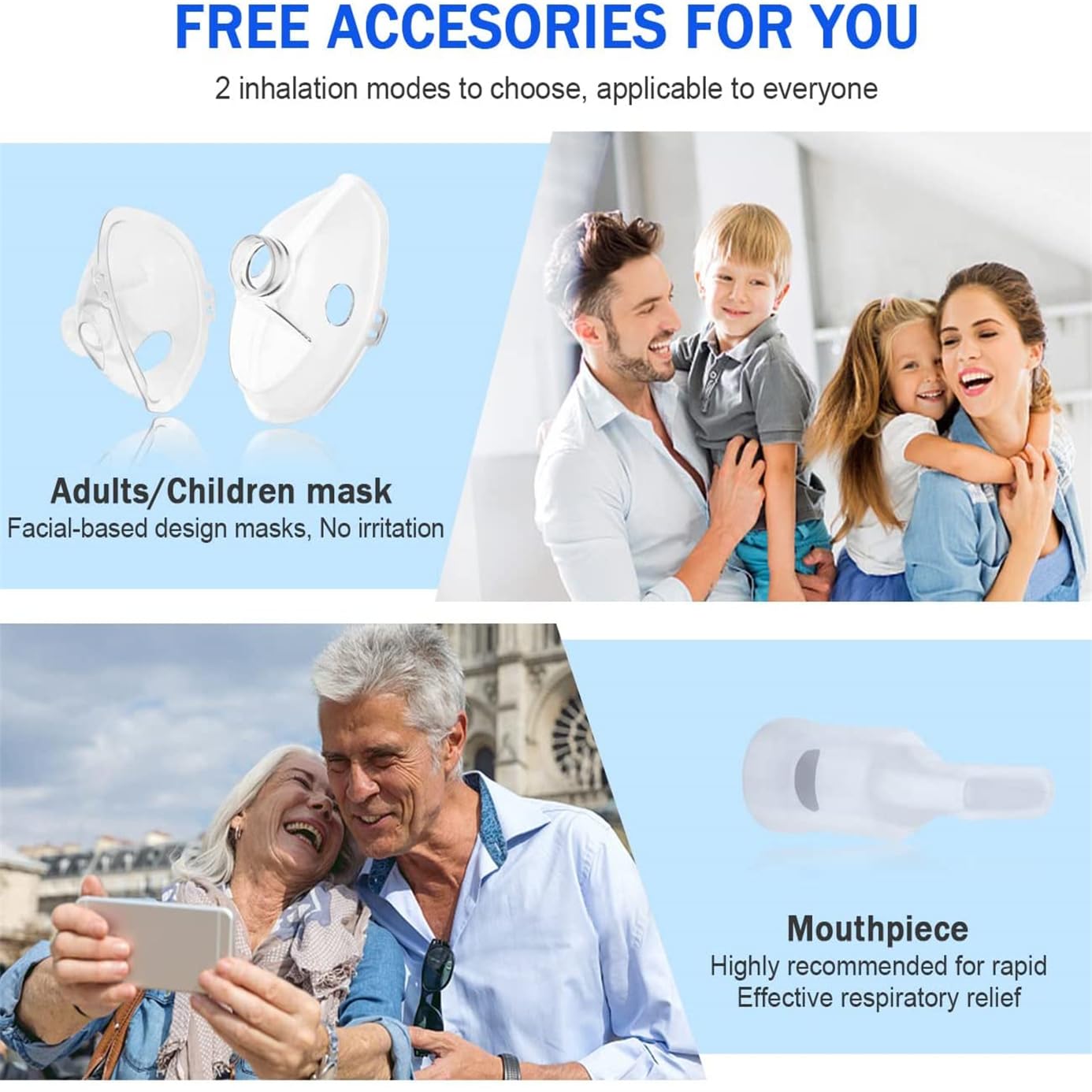 Meowyn Ultrasonic Mesh Nebulizer, USB-C Rechargeable Nebulizer Machine for Adults and Kids, Super Quiet Portable Nebulizer for Kids, Efficient Atomization, Less Residues, Adjustable Working Mode