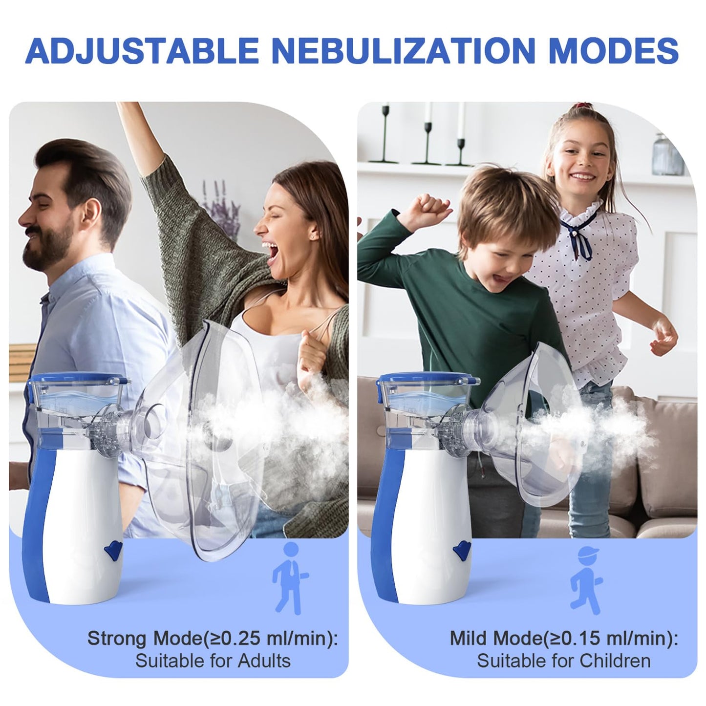 Meowyn Ultrasonic Mesh Nebulizer Machine for Adults and Kids, Portable Nebulizer for Kids, Fine Cool Mist, Efficient Atomization, Less Residues, Noiseless, Handheld Nebulizer for Kids