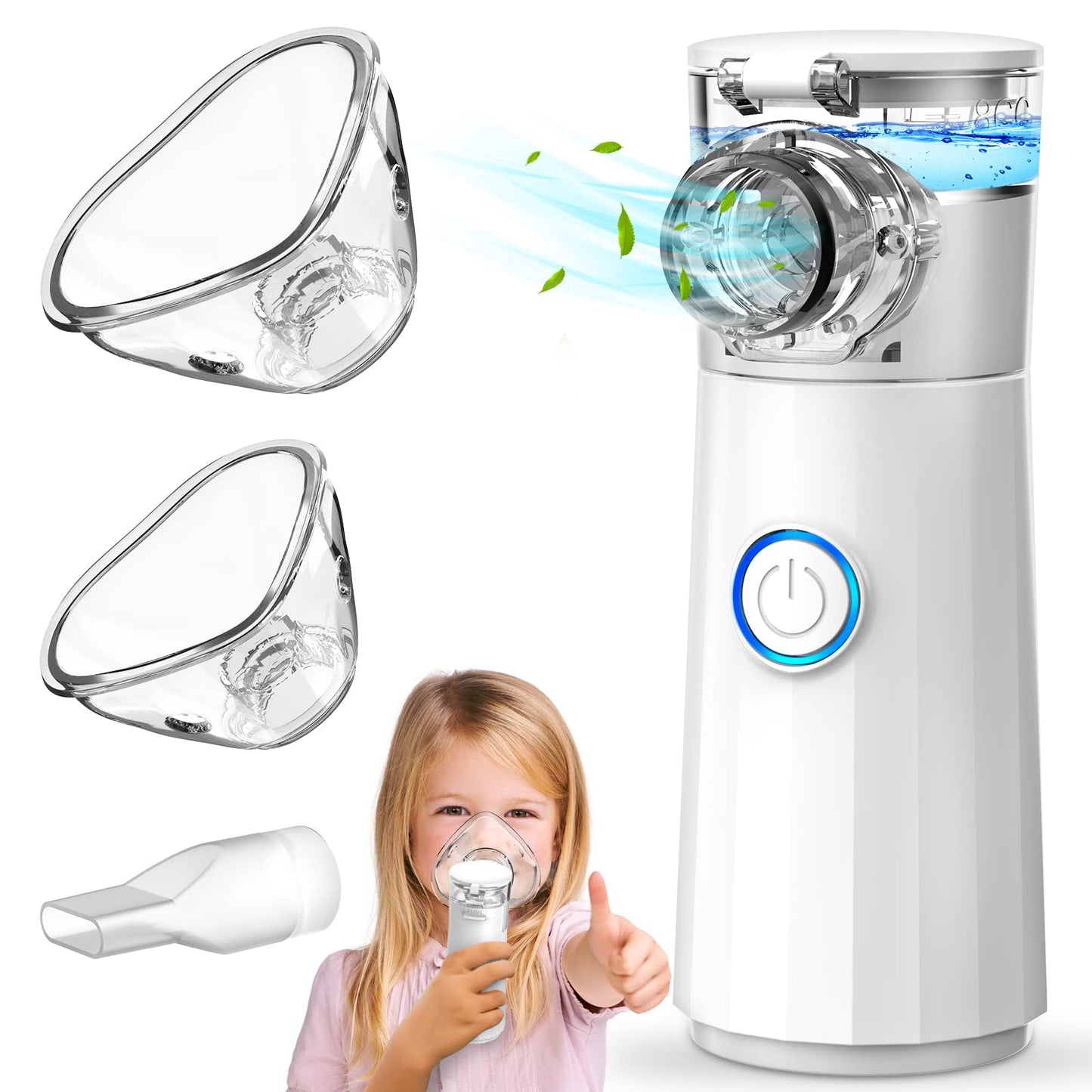 YORABI      Nebulizer Machine for Adults and Kids，Portable Nebulizer for Travel and Home Use with a Full Set Accessories,Cool Steam Inhalers for Breathing Problems