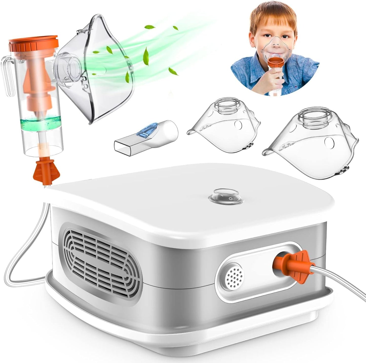 YORABI	Nebulizer for Kids - Nebulizer Machine for Adults Jet Nebulizer Machine with Complete Accessories Personal Steam Inhaler Cool Mist Kits for Home, Travel and Office