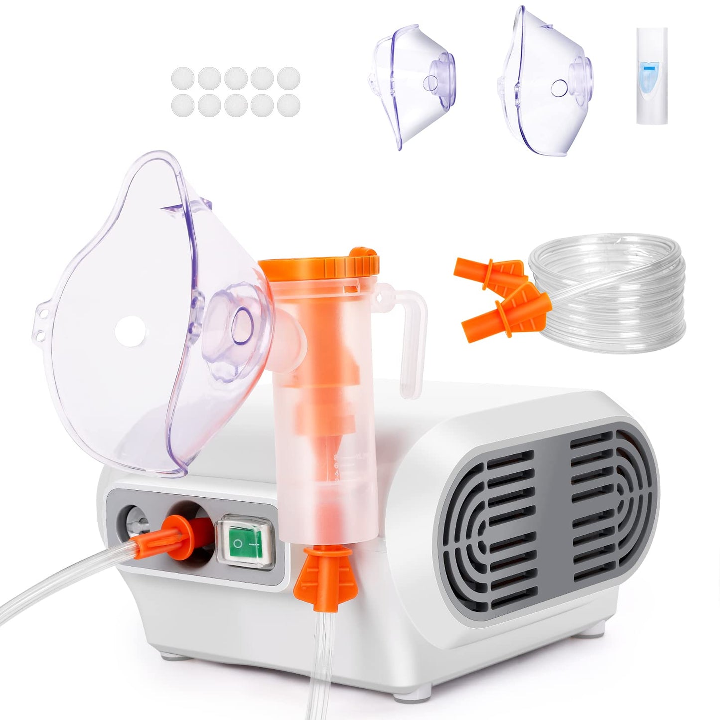 Kidwerkz	Portable Compressor Nebulizer Breathing Nebulizer Machine for Adults Home Nebulizer with Mouthpiece and Mask Desktop Nebulizers Convenient for Travel Home Use